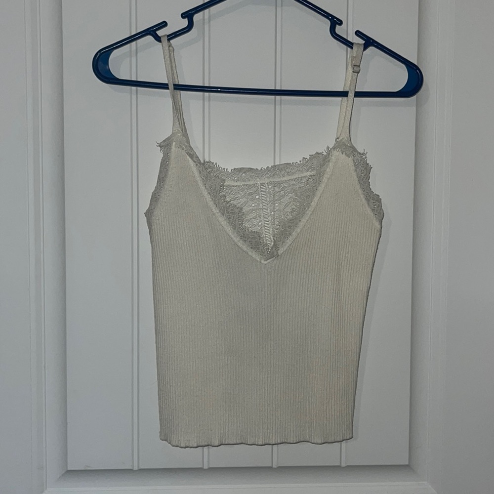 American Threads Lace Tank Top